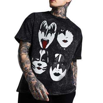 KISS Faces [Snow Wash] T-Shirt