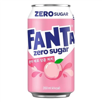  Fanta White Peach Zero Sugar [Korea] - 350ml