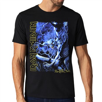 Iron Maiden Fear of The Dark Blue Tone Eddie T-Shirt