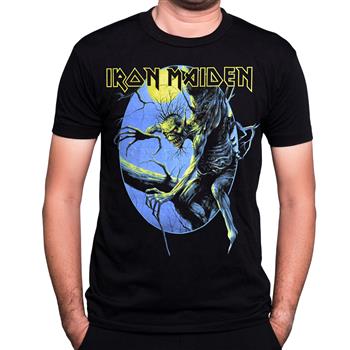 Iron Maiden Fear Of The Dark Oval Eddie Moon T-Shirt