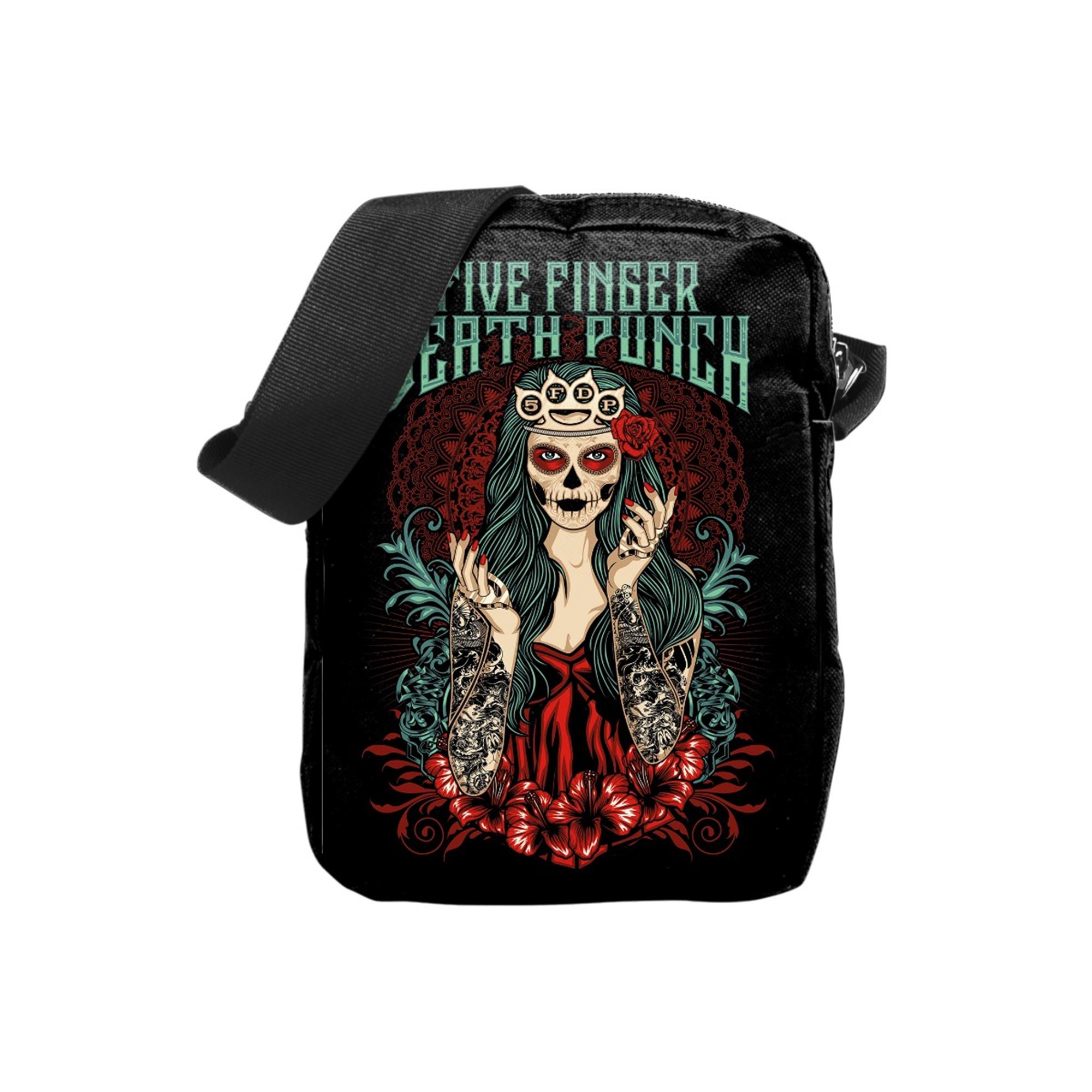 Five Finger Death Punch Day Of The Dead Crossbody Bag