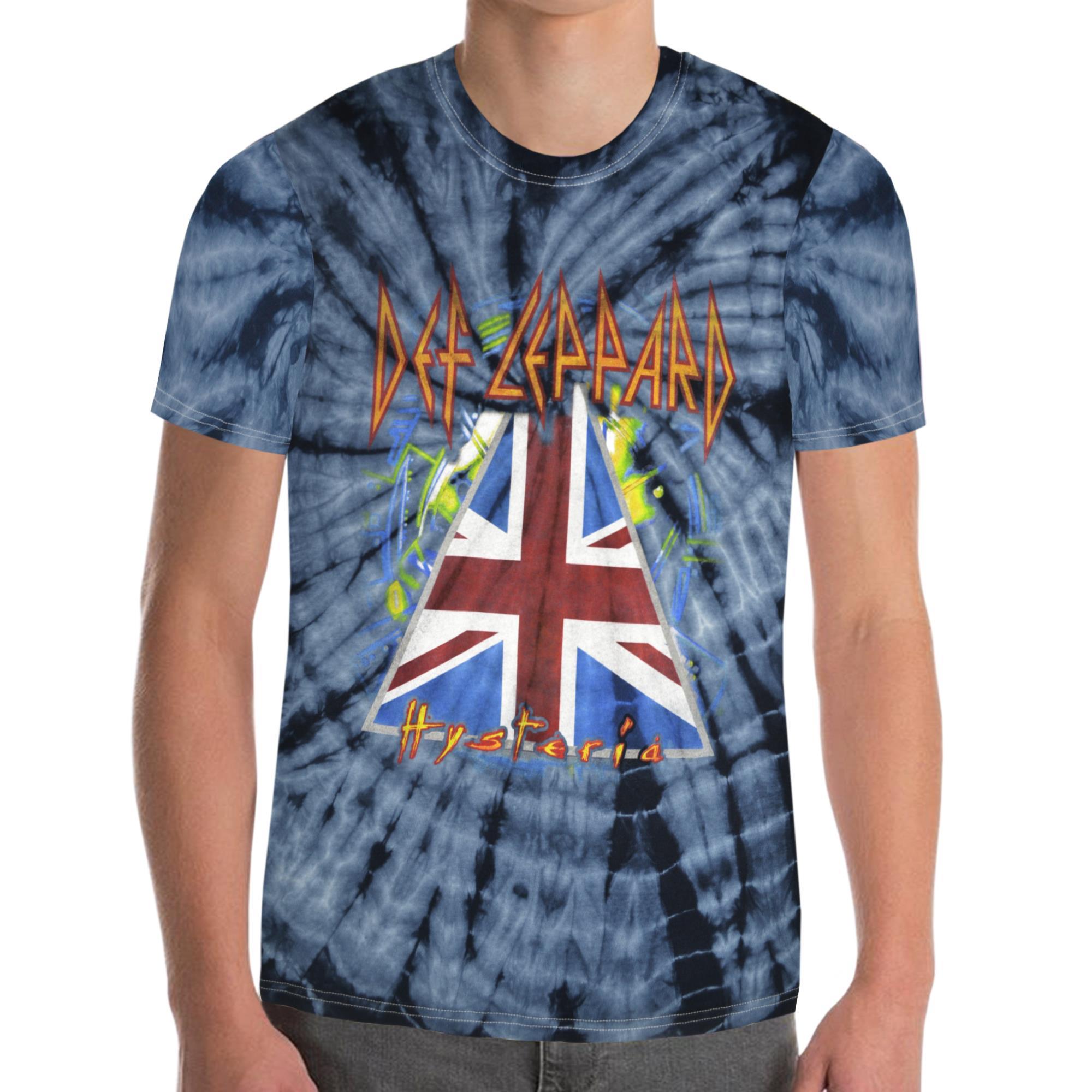 lejr vulgaritet gå på pension Def Leppard Flag Hysteria T-Shirt Men | Loudtrax