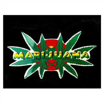  FLAG MARIJUANA DOUBLE LEAF - 3' X 5'