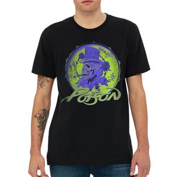 Poison Flame Top Hat Skull T-Shirt