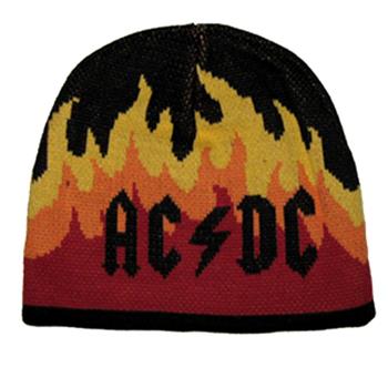 AC/DC Flames HTH Jacquard Beanie