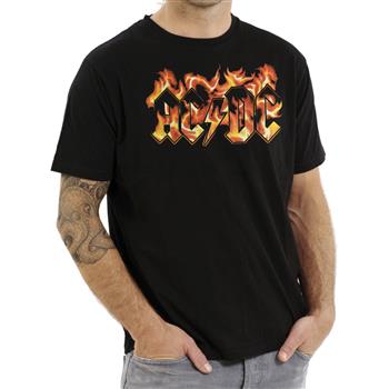 AC/DC Flaming Logo T-Shirt