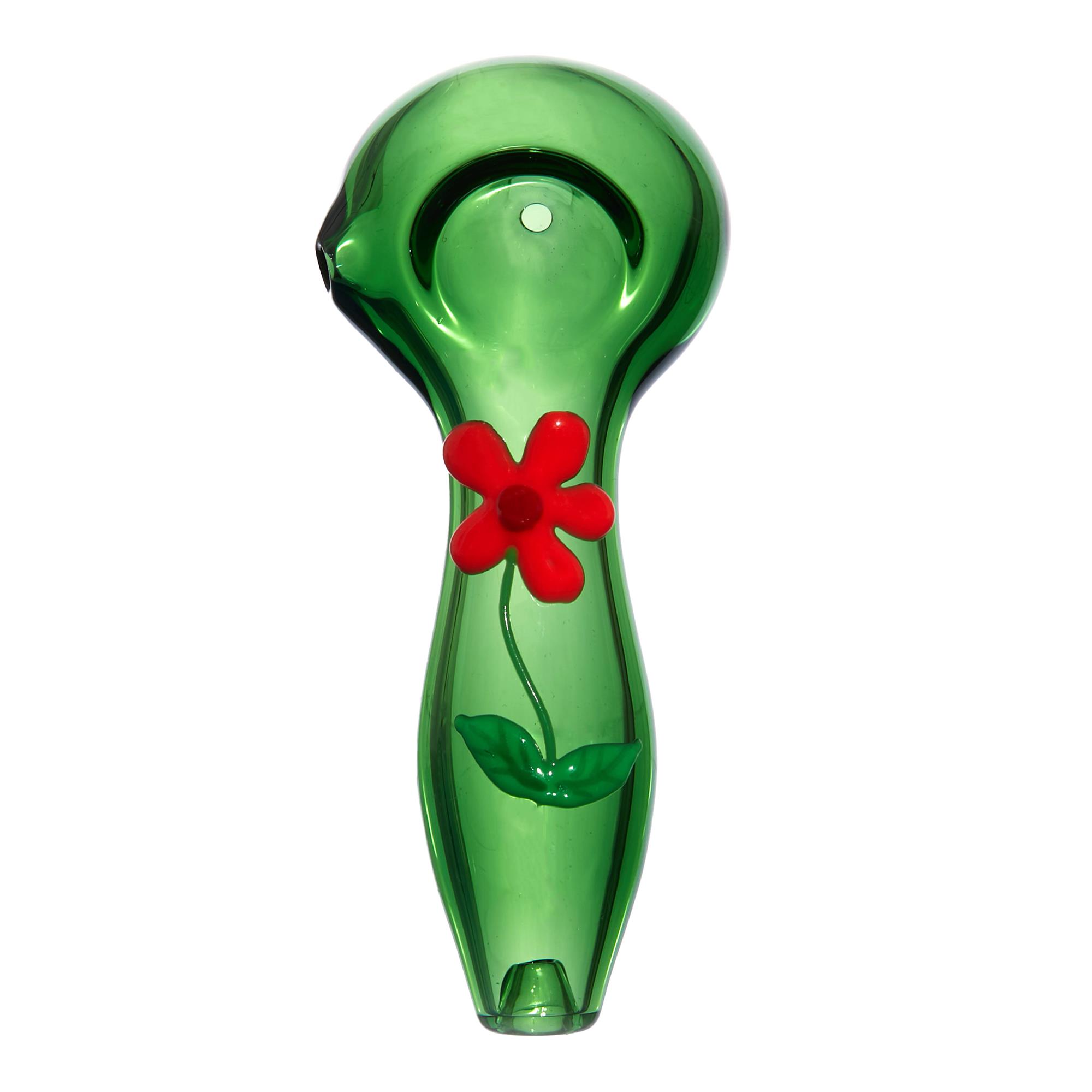 Flower Glass Spoon Pipe Hand Pipe