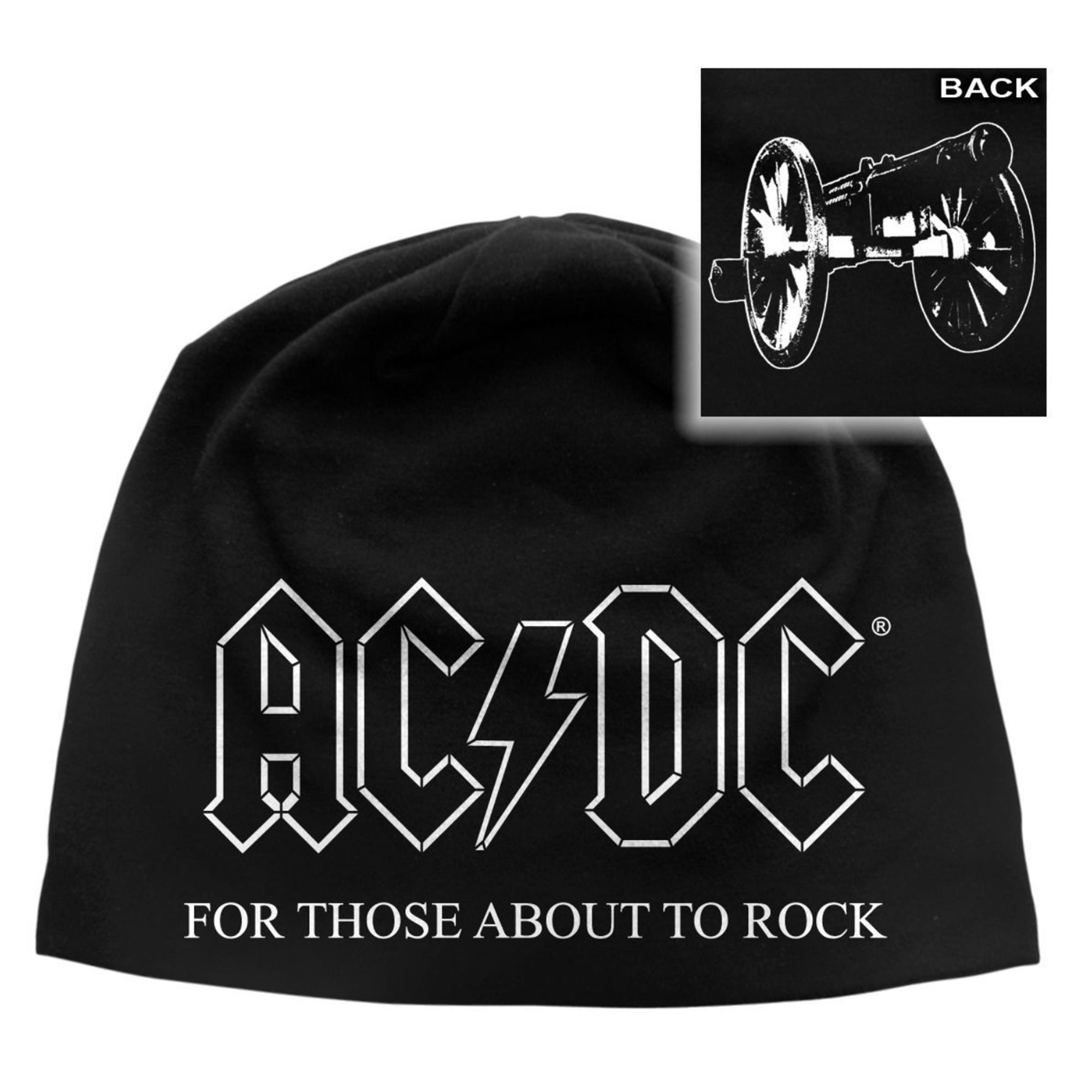 For Those About To Rock (cannon on back) Beanie