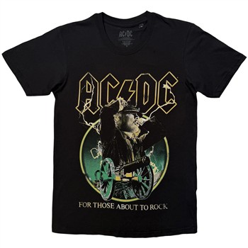 AC/DC For Those About To Rock Yellow Outlines T-Shirt