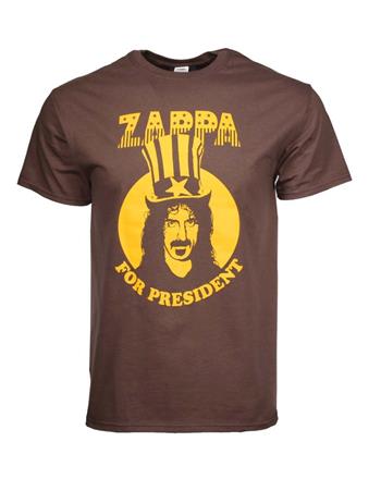 t shirt zappa for president