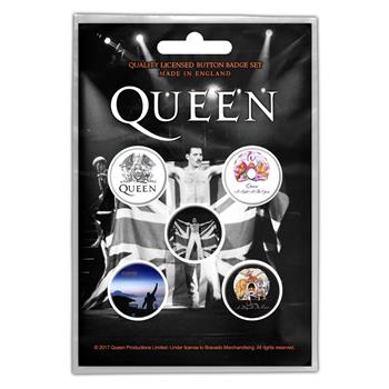 Queen Freddie Button Pin Set