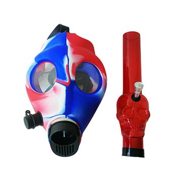  GAS MASK ACRYLIC SKULL BONG