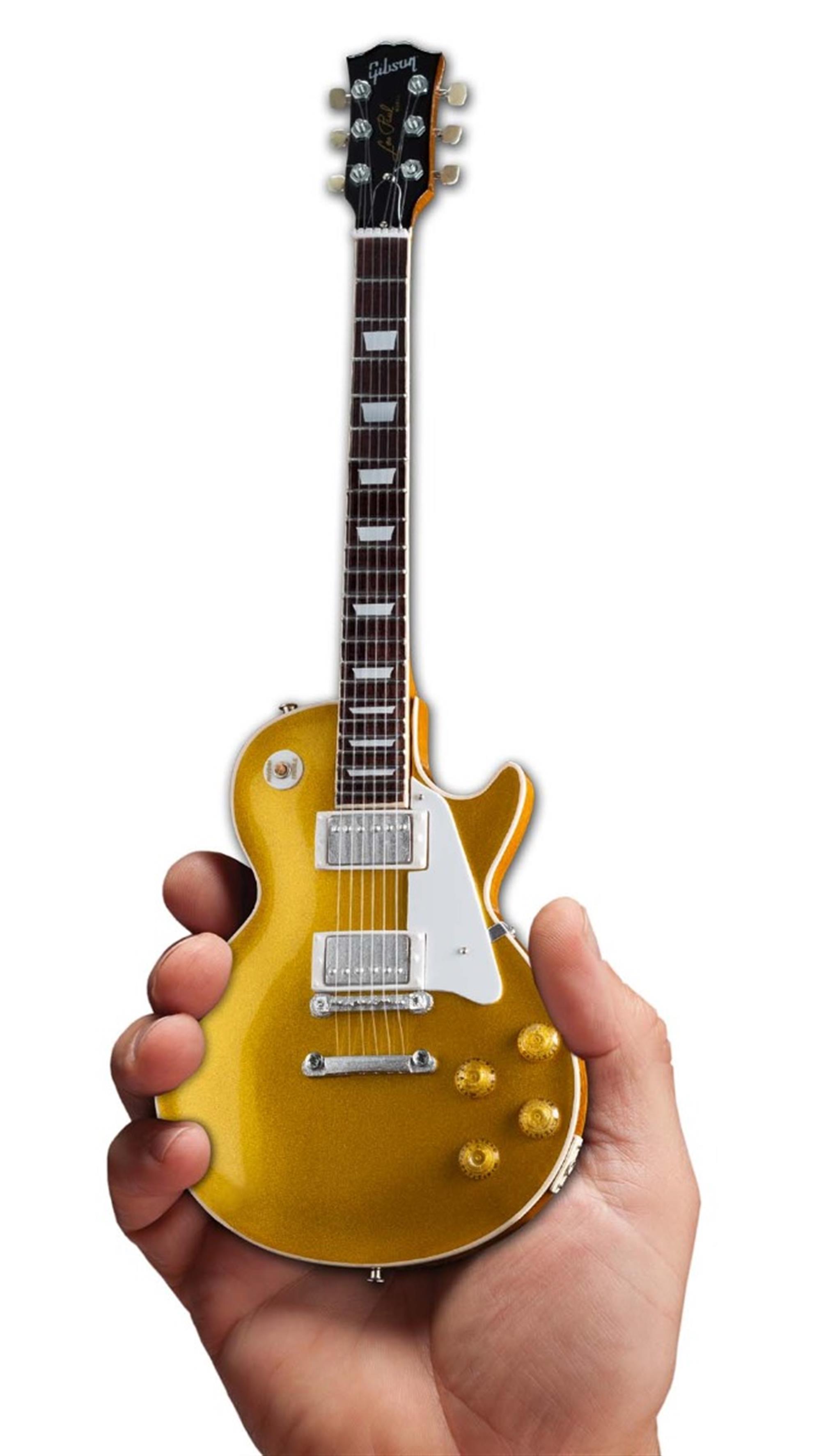 Axe Heaven Gibson 1957 Les Paul Standard Gold Top Mini Guitar Collectible