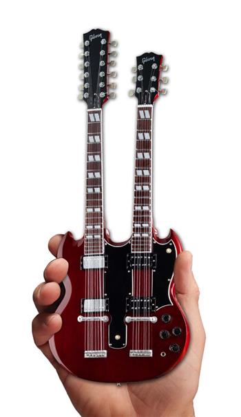 Gibson Guitars Axe Heaven Gibson SG EDS-1275 Doubleneck Cherry Mini Guitar Collectible