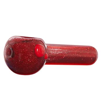  GLITTERS GLASS SPOON PIPE