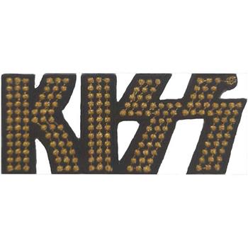 KISS Gold Studded Logo Patch