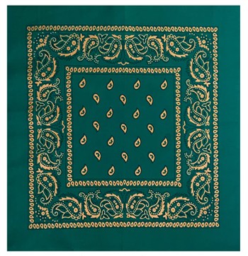 Generic Green & Gold Paisley Bandana