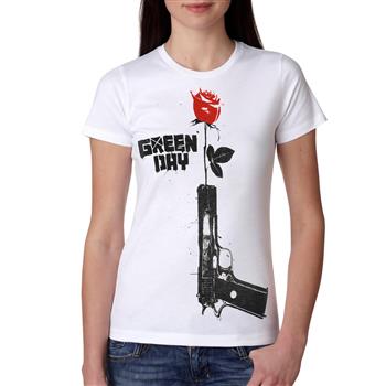 Green Day Gun & Rose T-Shirt