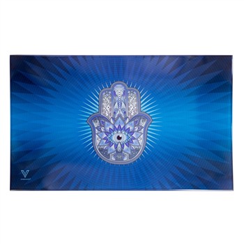  Hamsa [Blue] Glass Tray