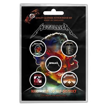 Metallica Hardwired To Self Destruct Button Pin Set