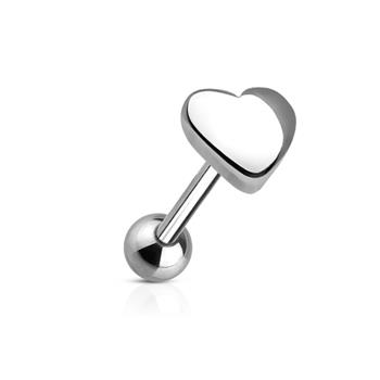  Heart Stainless Steel Top 316L Surgical Steel Barbell