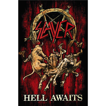 Slayer Hell Awaits Premium Flag