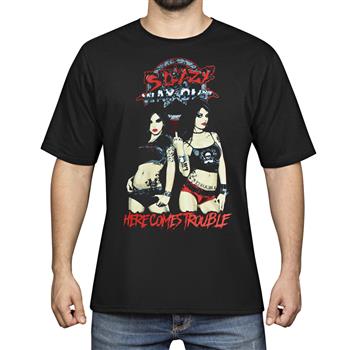 SLEAZY WAY OUT Here Comes Trouble T-shirt