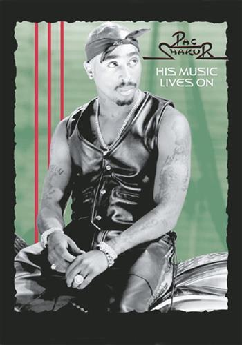 Tupac His Music Lives On Flag