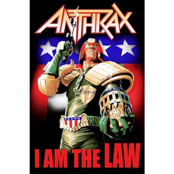 Anthrax I Am The Law Premium Flag