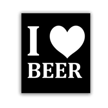 Generic I Love Beer Sticker