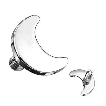  Implant Grade Titanium Internally Threaded Flat Crescent Moon Top