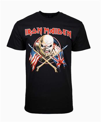 Iron Maiden Iron Maiden Crossed Flags T-Shirt