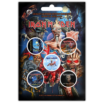 Iron Maiden Later Albums Button Pin Set