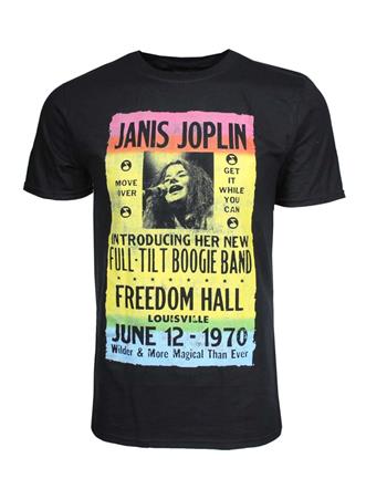 Janis Joplin Janis Joplin Freedom Hall Poster T-Shirt