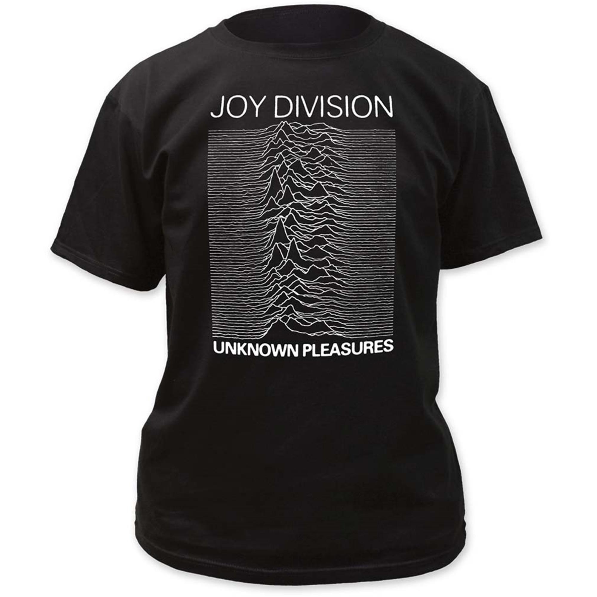 Joy Division T-Shirt Unknown Pleasures da Uomo in Nero 