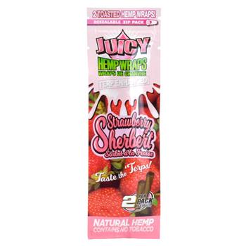  JUICY STRAWBERRY SHERBERT HEMP WRAPS