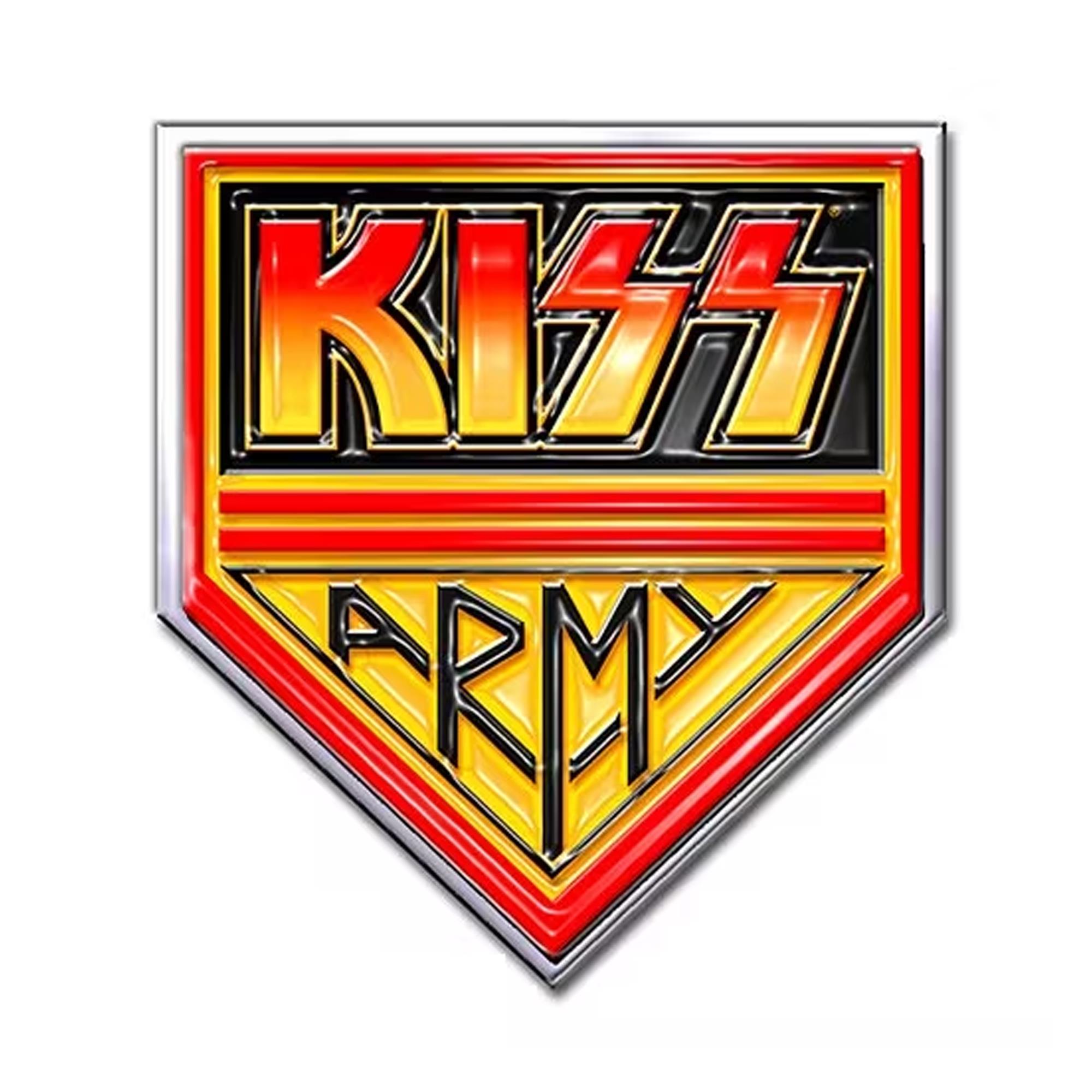 Kiss Army Metal Pin