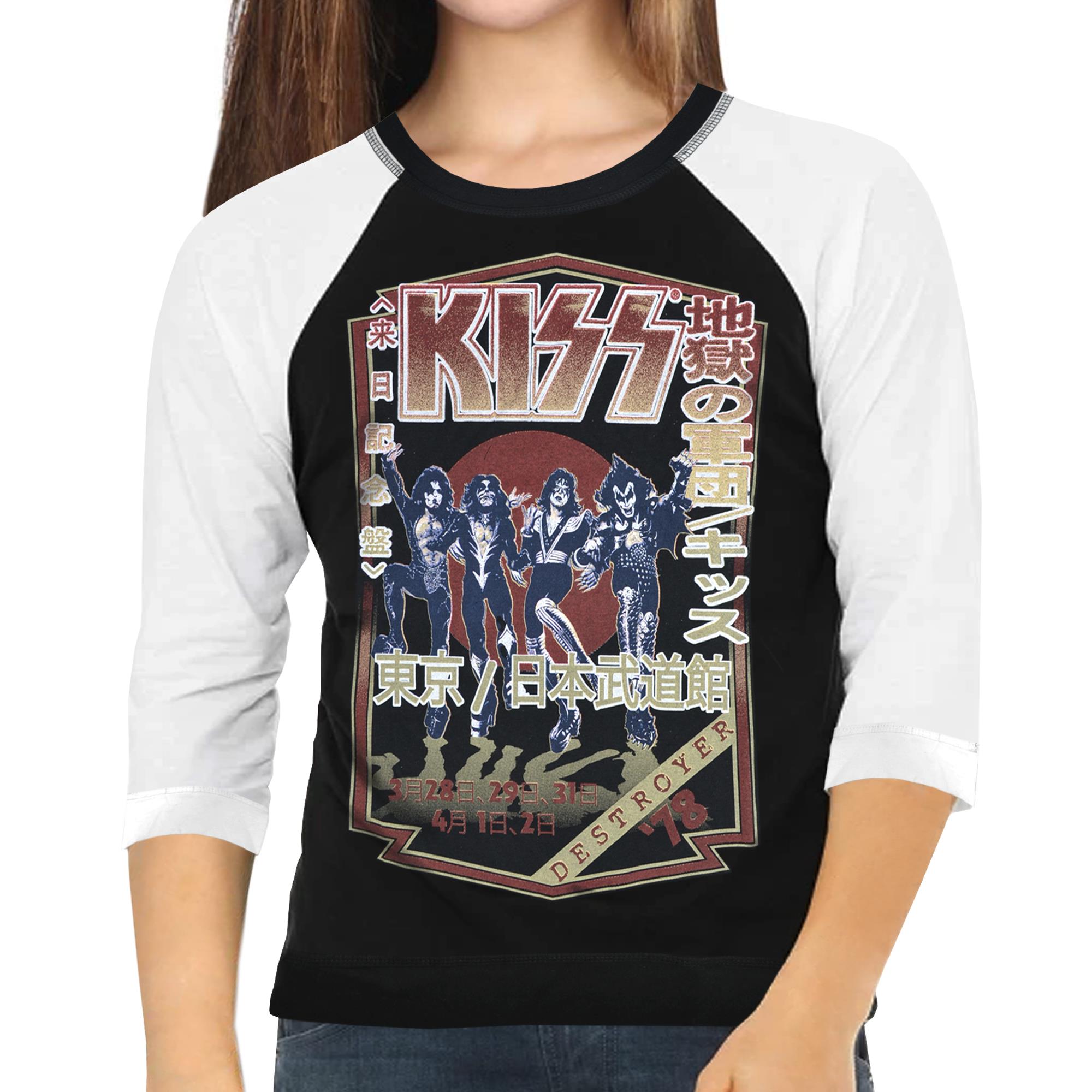 KISS Destroyer Tour '78 Ladies Raglan T-Shirt