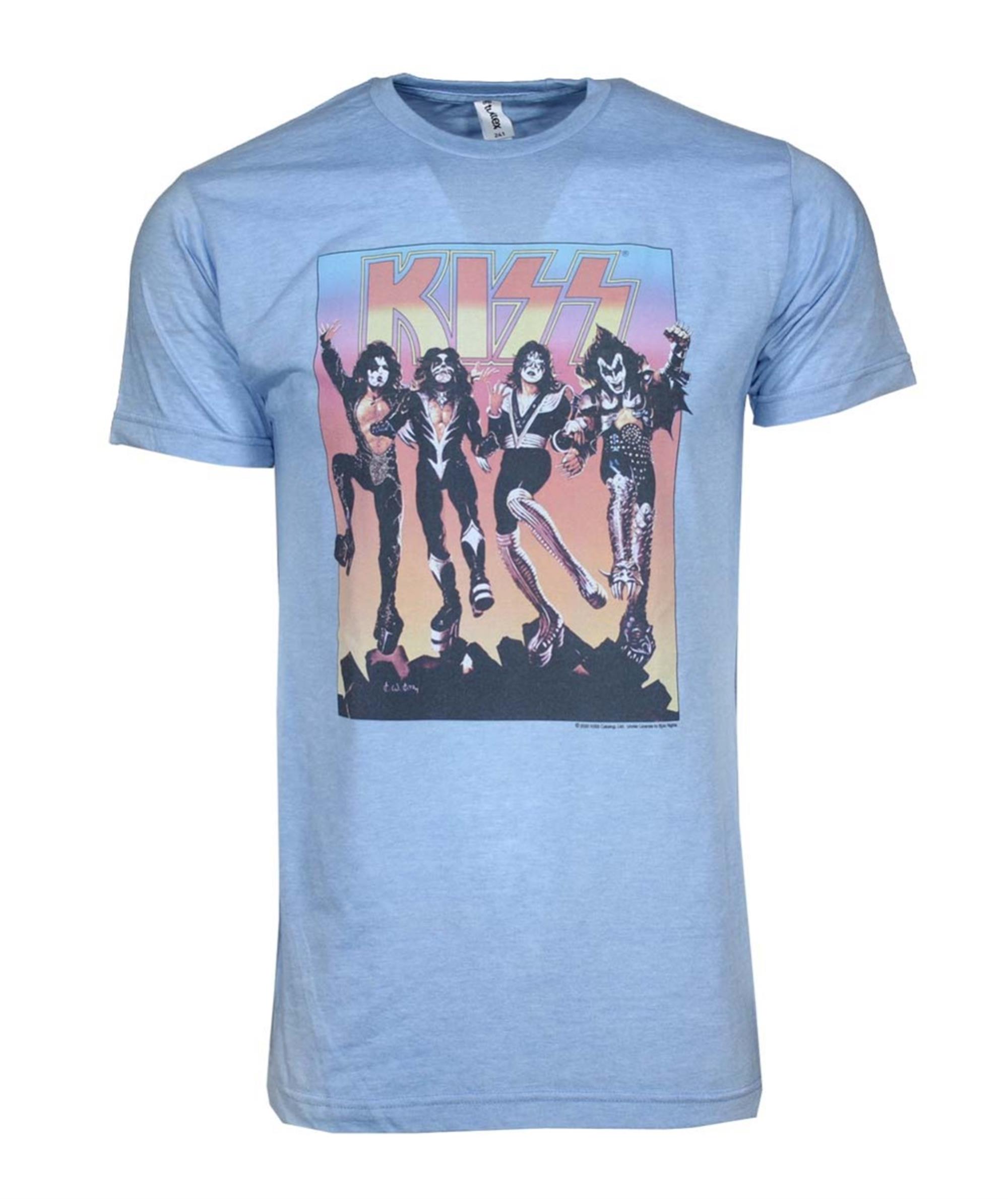 KISS Vintage Inspired Destroyer Fitted Jersey T-Shirt