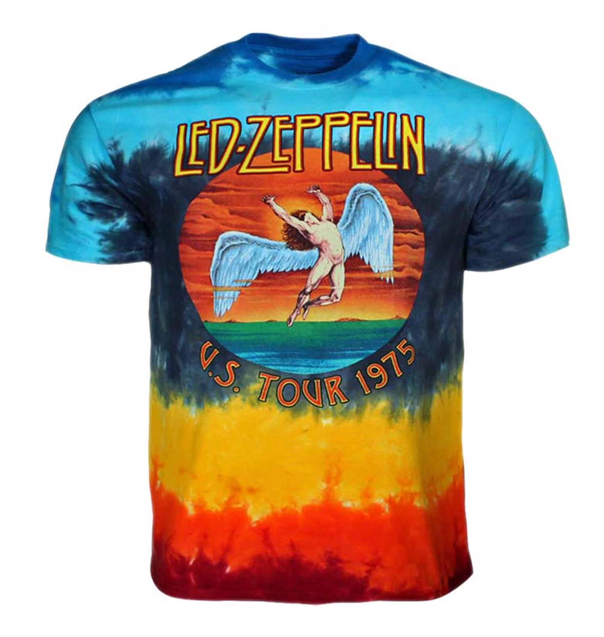 Led Zeppelin Icarus 1975 Tie Dye T-Shirt