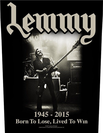 Motorhead Lemmy 1945-2015 Backpatch