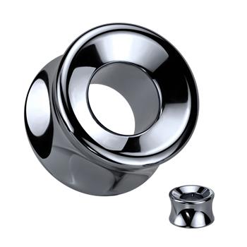  Light Weight Hematite Double Flare Saddle Tunnel