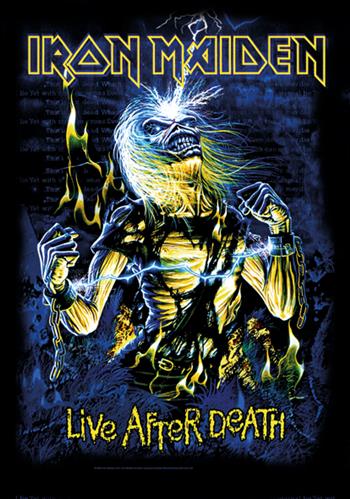 Iron Maiden Live After Death Flag