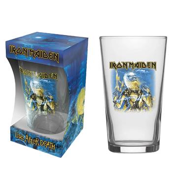 Iron Maiden Live After Death Beer Glass