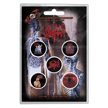 Death Logo / Album Covers Button Pin Set