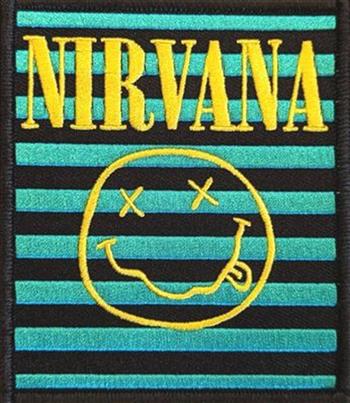 Nirvana Logo & Smiley Stripes Patch