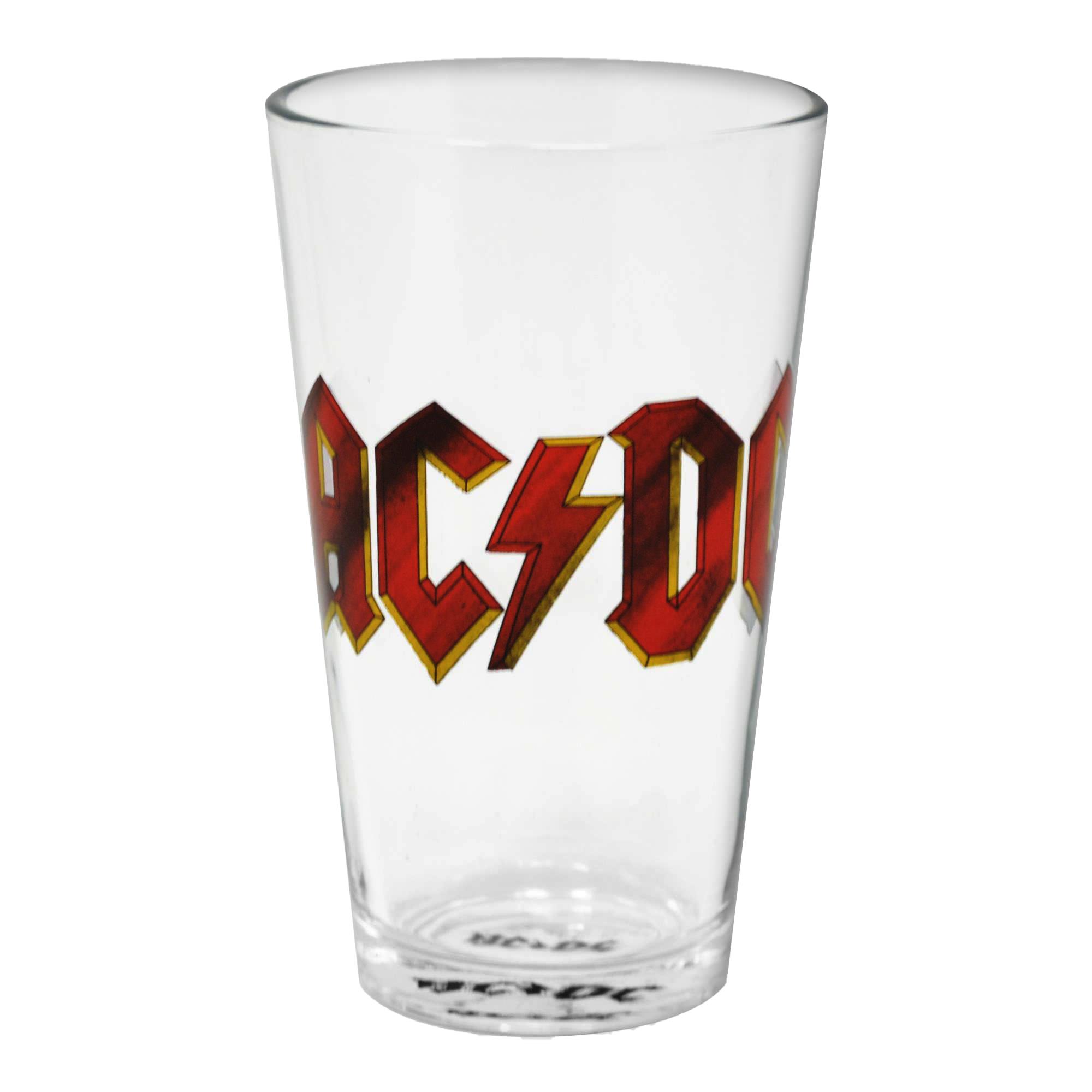 AC/DC Logo only Official Pint Glas Bier Glas in Geschenkverpackung 