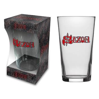 Saxon Logo Beer Glass
