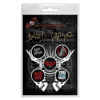 Bullet For My Valentine Logo Button Pin Set