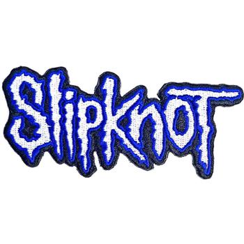 Slipknot Logo Cut Out Blue Border Patch